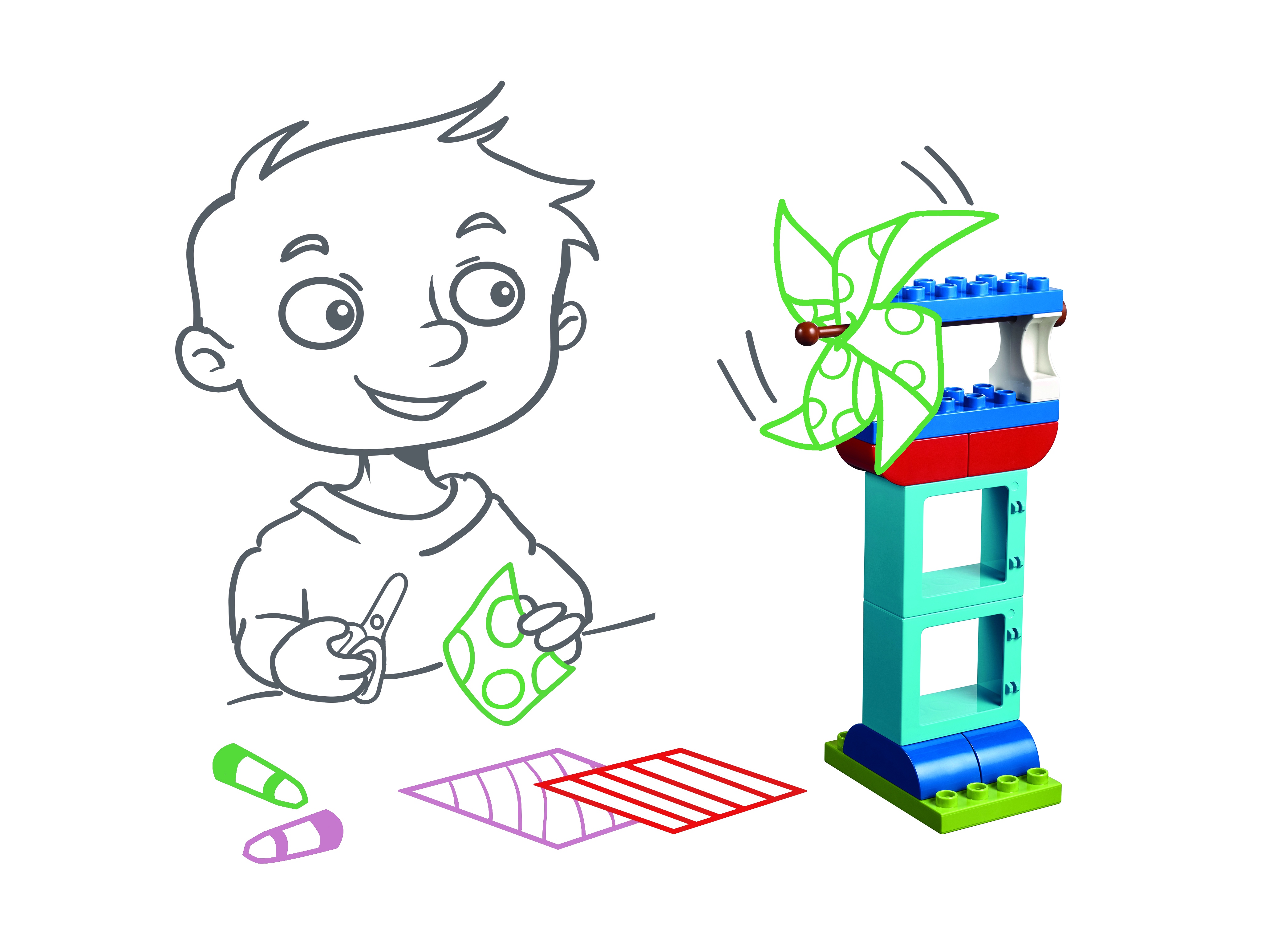 Wind Powered Machine Preschool Lesson | Maker With STEAM Park | LEGO Education